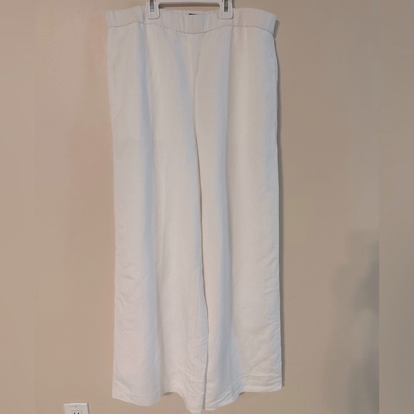 Ann Taylor Cream Wide Leg Pants - Picture 1 of 6